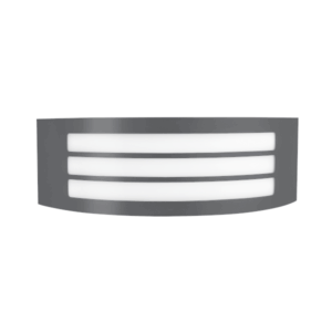 ZENITH Vegglj. E27 IP44 grátt/hvítt