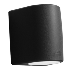 MARTA 160-1L útiljós á vegg, 10W GX53 svart IP55