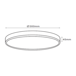 MACARON Q300 24W 28K 2100lm IP44 Svart Dimm - Image 3