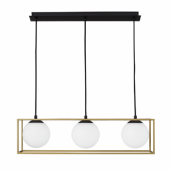 JULIET hangandi loftlj. LED 3x12W E14 IP20 án peru svart/messing