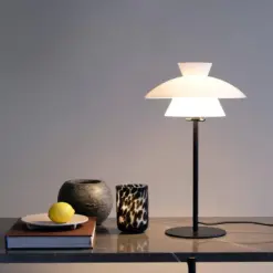 VALBY borðlampi h40 G9 5W opal/svart - Image 2