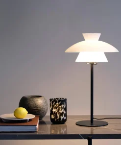 Alternative view of VALBY borðlampi h40 G9 5W opal/svart