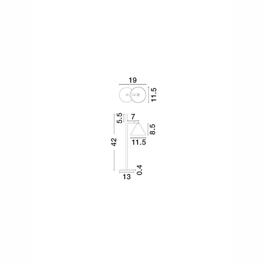 CONICO borðlampi LED MR16/GU10 1x10W IP20 án peru gyllt - Image 4