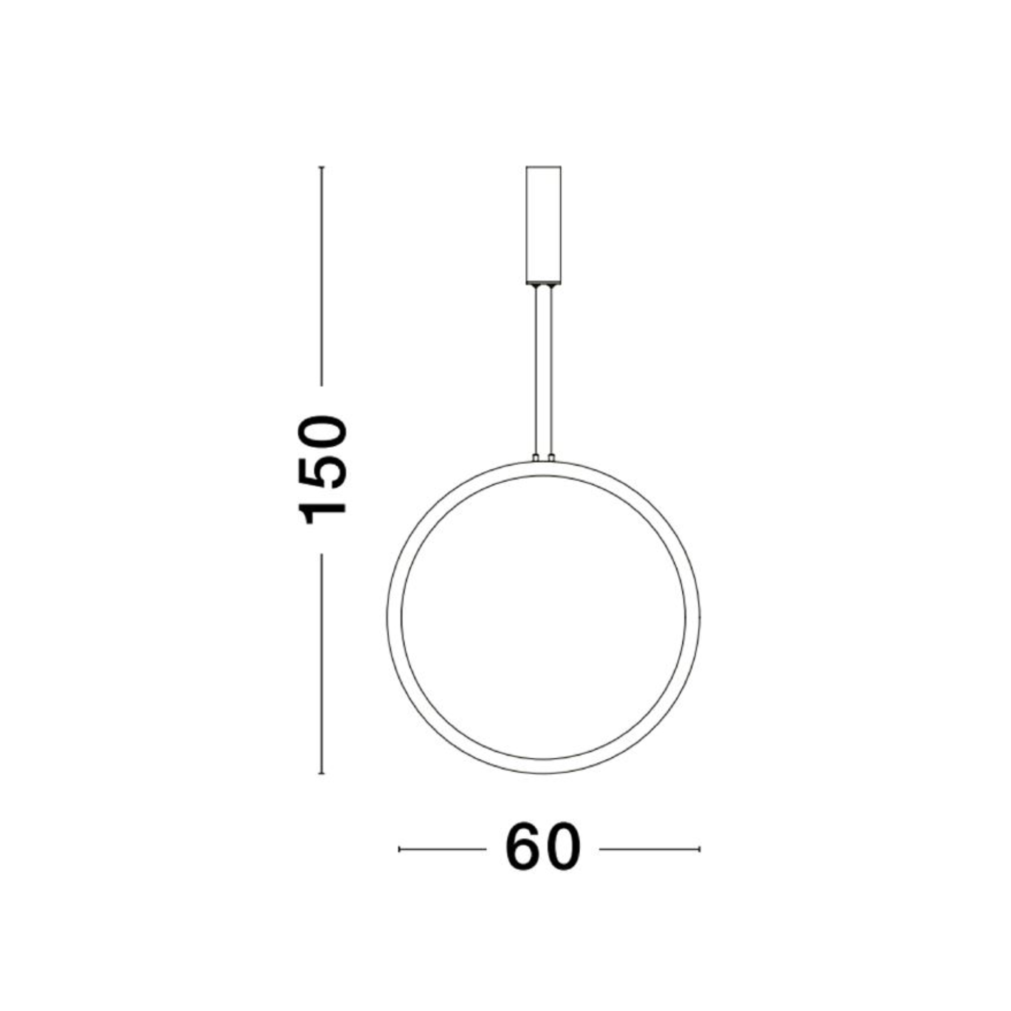 CHANGE hangandi hringur LED 25W 3K svart - Image 3