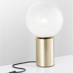 JIAN borðlampi H355 E27 12W brass/opal - Image 2