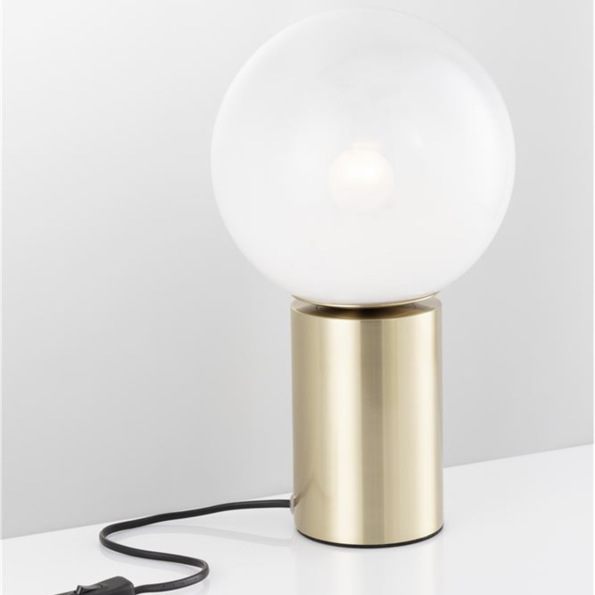 JIAN borðlampi H355 E27 12W brass/opal - Image 2