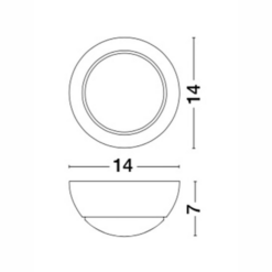 ODIN veggljós Q140 Led 5W 3K hvítt - Image 3