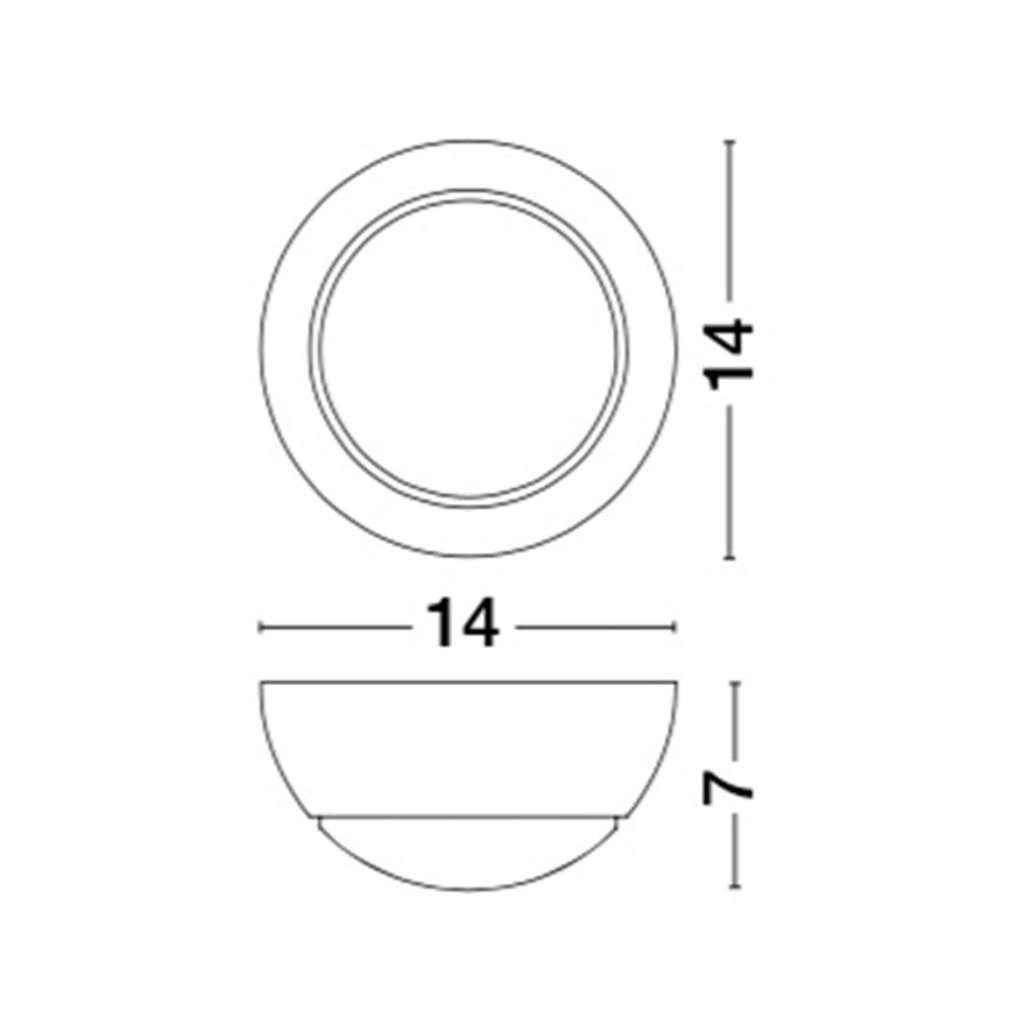 ODIN veggljós Q140 Led 5W 3K hvítt - Image 3
