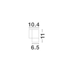 NODUS útivegglj. 1x10W GU10 IP54 brúnt/gler - Image 2
