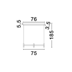 POETIC hang.loftlj. LED 12W 780lm 27K IP20 dim H185 B75 - Image 3