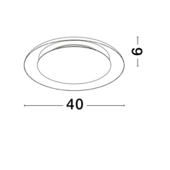 EPOS Loftljós Q400 LED 24W 27K-4K Dimmanl. svart/hvítt - Image 4