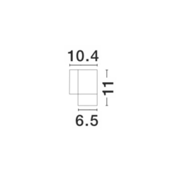 NODUS útivegglj. 1x10W GU10 IP54 grátt gler - Image 2