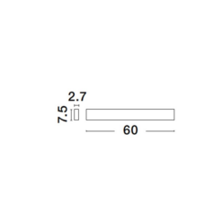 SELINE veggljós hvítt 60cm LED 22W 3K IP44 - Image 2