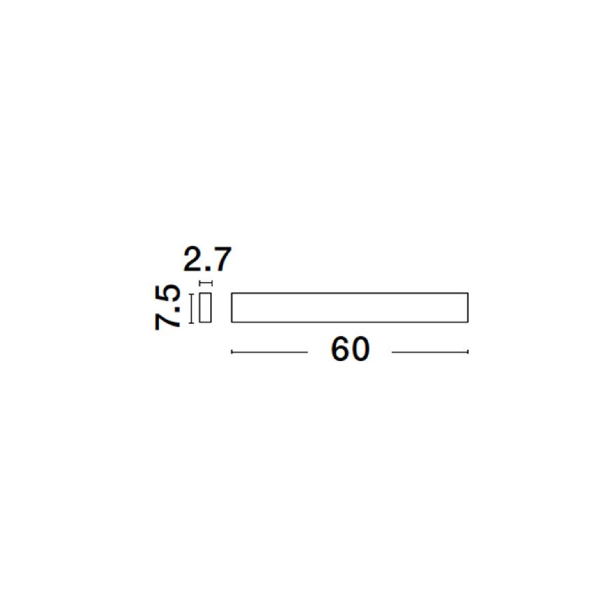 SELINE veggljós hvítt 60cm LED 22W 3K IP44 - Image 2