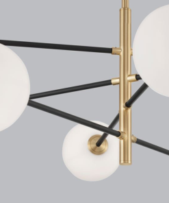 Alternative view of Vitra hangandi G9 8x5W gyllt/svart/opal