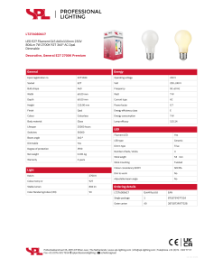 Alternative view of LED A60 7W 806lm 27K E27 mött dimmanleg