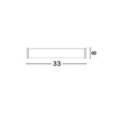 POLO veggljós L33cm króm/hvítt E14 2x5W IP44 - Image 3