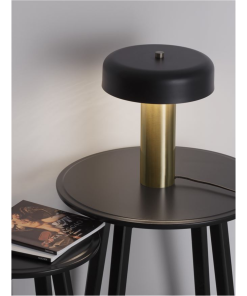 Alternative view of PANDORA borðlampi LED 18W 3K svartur/gylltur