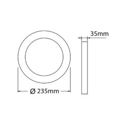 xFLUKE loftlj.Q225 18W 3K svart dimmanl. IP20 - Image 2