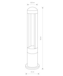 Alternative view of Útistaur MONTERREY LED 9W 3K IP54 svartur