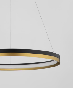 Alternative view of MR JOHN hangandi Q600  LED 33W 3K svart/gyllt