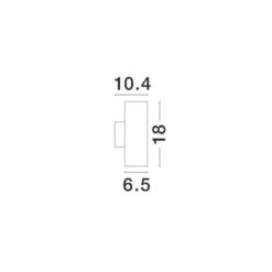 NODUS útivegglj. 2x10W GU10 IP54 dökkgrátt - Image 3