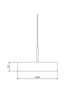 Alternative view of Grain L hangandi Q500 3x14W E14 mattsvart