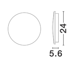 VALNO útiveggljós sv. 12W 3K 24cm IP65 - Image 3