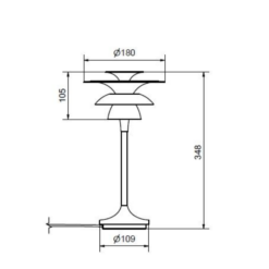 xPICASSO borðlampi h355 Q180 LED G4 gylltur - Image 2
