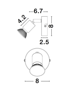 Alternative view of Kastari 5W GU10 svartur