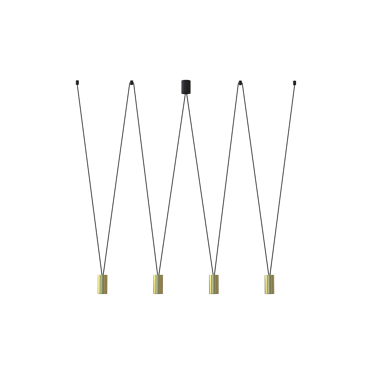MORE EYE IV 4x10W GU10 brass