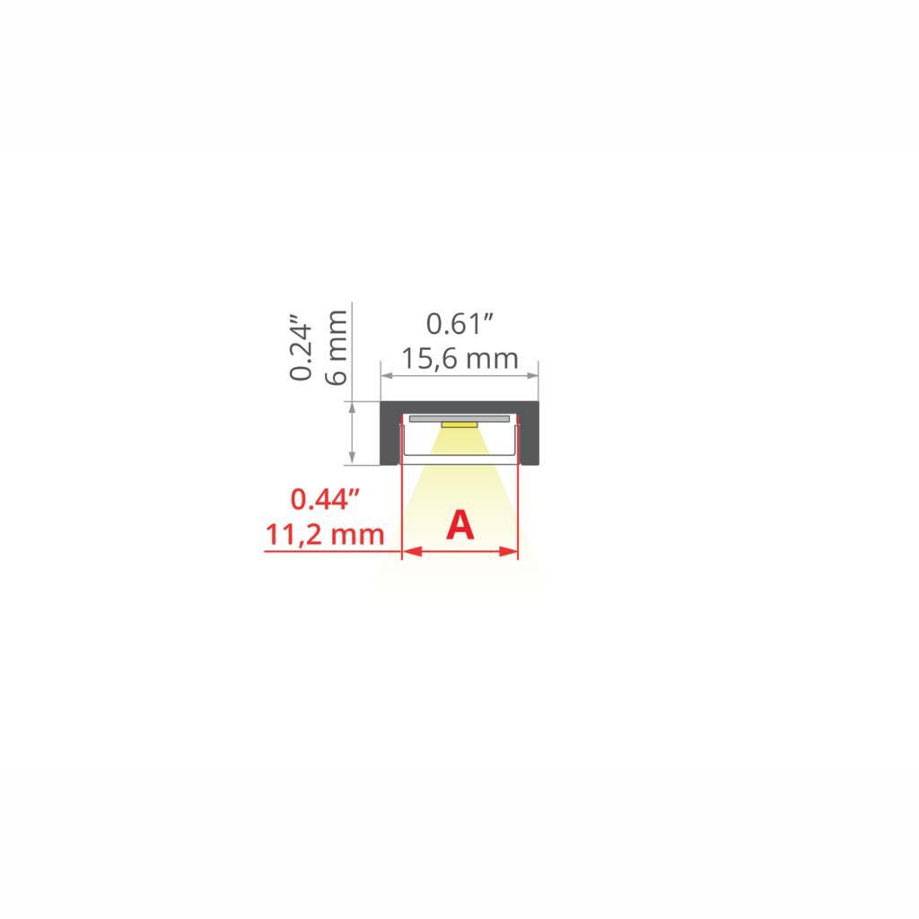 MICRO-PLUS prófíll hvítur 2mtr. - Image 3