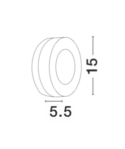 Alternative view of TUNE Led veggljós úti Q150 9W 625lm 3K hvítt IP65
