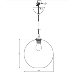 CAPO hangandi ljós, Q300 60W E27 svört snúra - Image 2