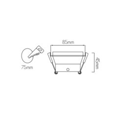 TETIZ innfelldur 85mm GU10 fastur svartur - Image 2