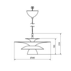 PICASSO Led hangandi ljós Q380 25W G9 Antiq brass - Image 2
