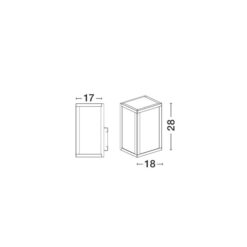 ZEST úti veggljós E27 1x60w IP54 svart - Image 6