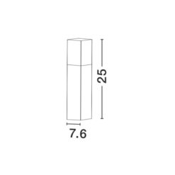 STICK útistaur h250 LED E27 16W IP54 dökkgrátt - Image 2