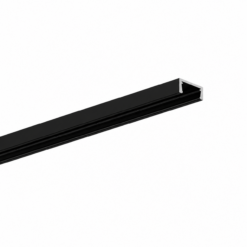 MICRO-PLUS prófíll svartur 15,6x6mm 3mtr.