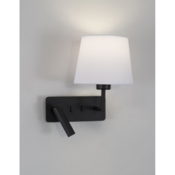 SAVONA veggljós LED 3W 210lm/LED 12W IP20 án peru hvítt/svart - Image 2