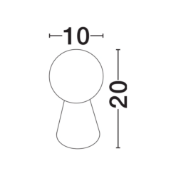 ZERO borðlampi G9 1x5W grár/opal - Image 6