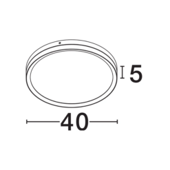 MR JOHN Q400 LED 31W 3K svart/gyllt - Image 3
