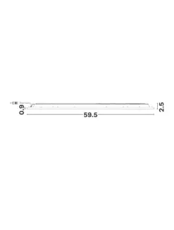 LED Panill 36W 4K 3972lm IP40 595x595 H2,5cm hvítur - Image 4