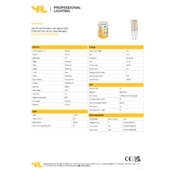 LED GY6.35 12V 3,5W 380lm 27K glær dimmanleg - Image 2