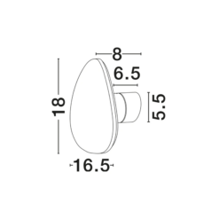 CRONUS Led veggljós 10W 3K hvítt - Image 6