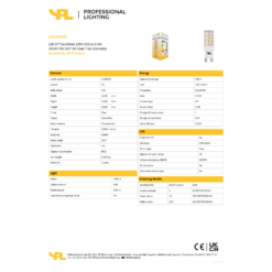 Led G9 3,5W 320Lm 3K RA90 dimmanleg - Image 2