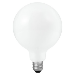 LED G125 opal 12W 1500lm 27K E27 dimmanleg