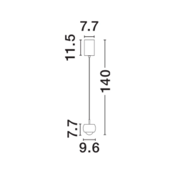 CONGA hangandi loftlj. LED 13W 922lm 3K IP20 gyllt - Image 4