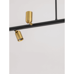 NOBLE hangandi loftlj. LED G9 2x5W án per & LED 10W 700lm 3K IP20 svart - Image 6