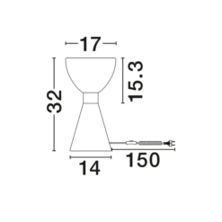 VOI borðlampi LED 8W 239lm 3K IP20 gyllt - Image 5